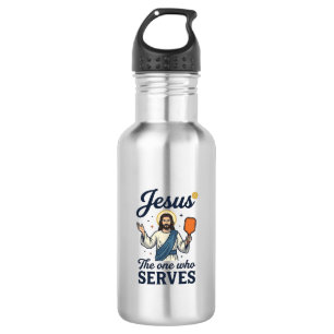 Jesus Pickleball The One Who Serves Shirt 532 Ml Water Bottle