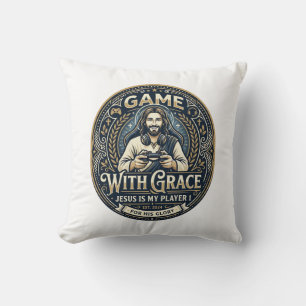 Jesus Pickleball Vintage Shirt Christian Graphic_1 Cushion