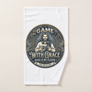 Jesus Pickleball Vintage Shirt Christian Graphic_1 Hand Towel