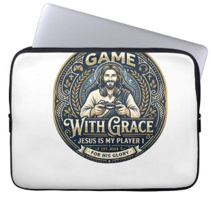 Jesus Pickleball Vintage Shirt Christian Graphic_1 Laptop Sleeve