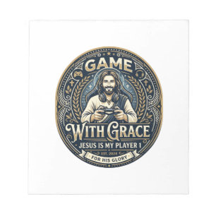 Jesus Pickleball Vintage Shirt Christian Graphic_1 Notepad