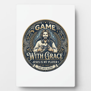 Jesus Pickleball Vintage Shirt Christian Graphic_1 Plaque