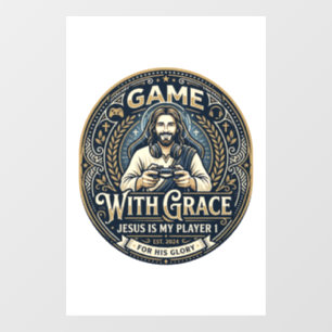 Jesus Pickleball Vintage Shirt Christian Graphic_1 Window Cling