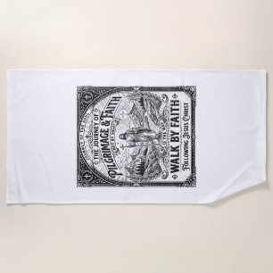 Jesus Pilgrimage Camino Holy Journey Beach Towel