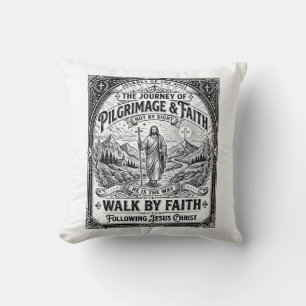 Jesus Pilgrimage Camino Holy Journey Cushion
