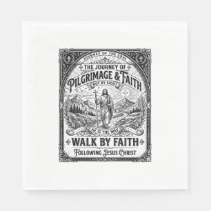 Jesus Pilgrimage Camino Holy Journey Napkin