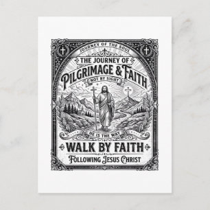Jesus Pilgrimage Camino Holy Journey Postcard