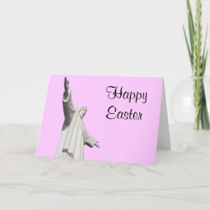 jesus pink easter holiday card