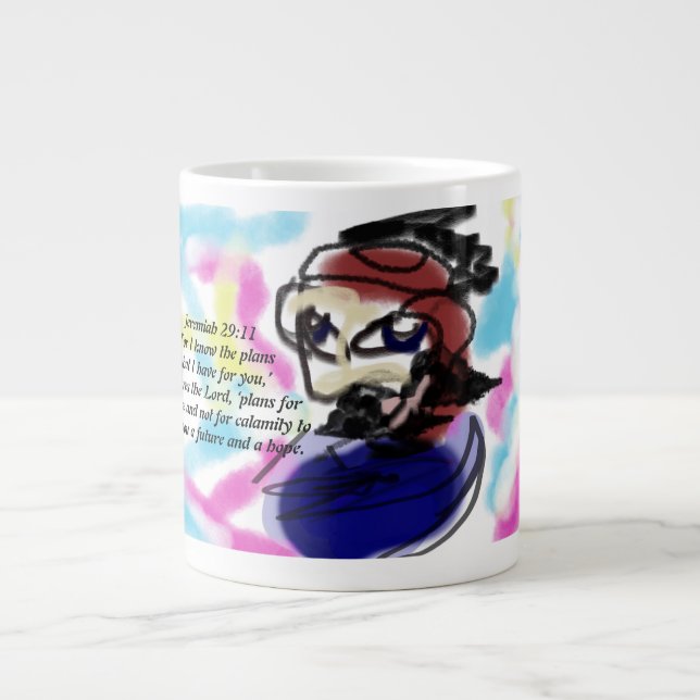 jesus plan  large coffee mug (Front)