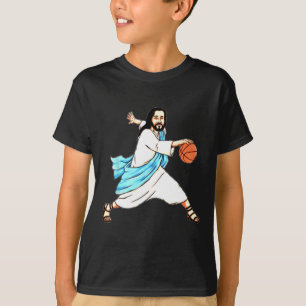 Jesus Play Basketball Fun Christmas  T-Shirt