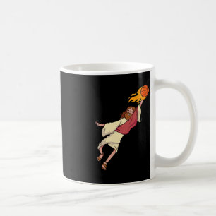 Jesus Playing Basketball  Coffee Mug