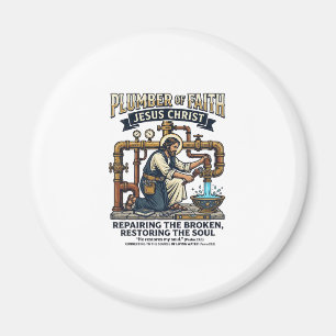 Jesus Plumber Graphic Tee Christian Art_1 Magnet