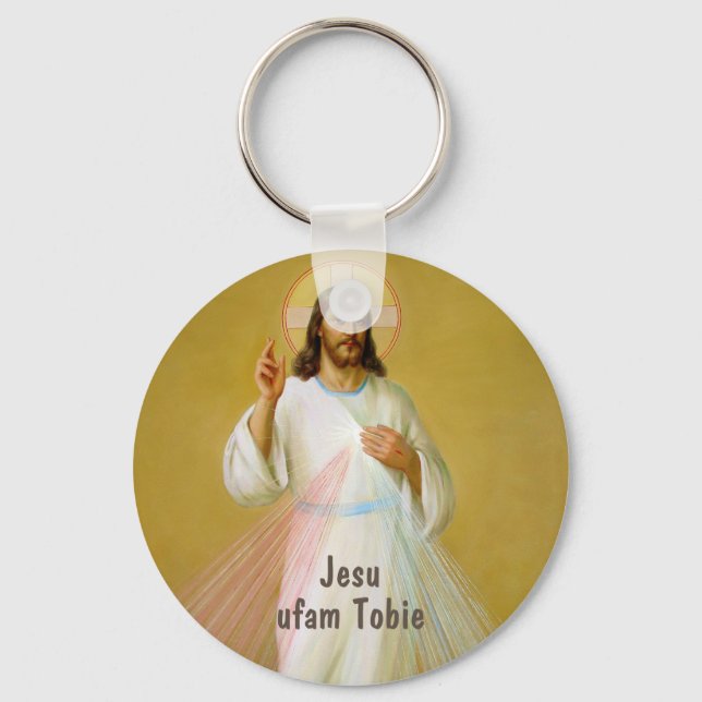 Jesus Polish Christmas gift Key Ring (Front)