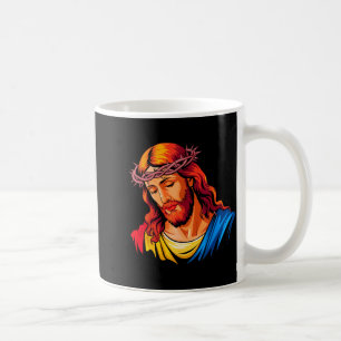 Jesus Portrait Art Christian Religious Coffee Mug