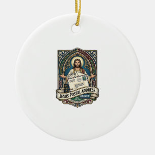 Jesus Postal Address Heaven Jesus Postal Address H Ceramic Tree Decoration