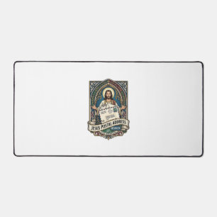 Jesus Postal Address Heaven Jesus Postal Address H Desk Mat