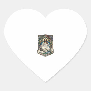 Jesus Postal Address Heaven Jesus Postal Address H Heart Sticker