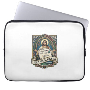 Jesus Postal Address Heaven Jesus Postal Address H Laptop Sleeve
