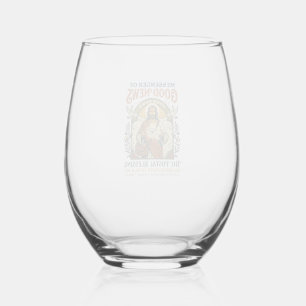 Jesus Postal Worker Delivery Shirt Faith Based Des Stemless Wine Glass