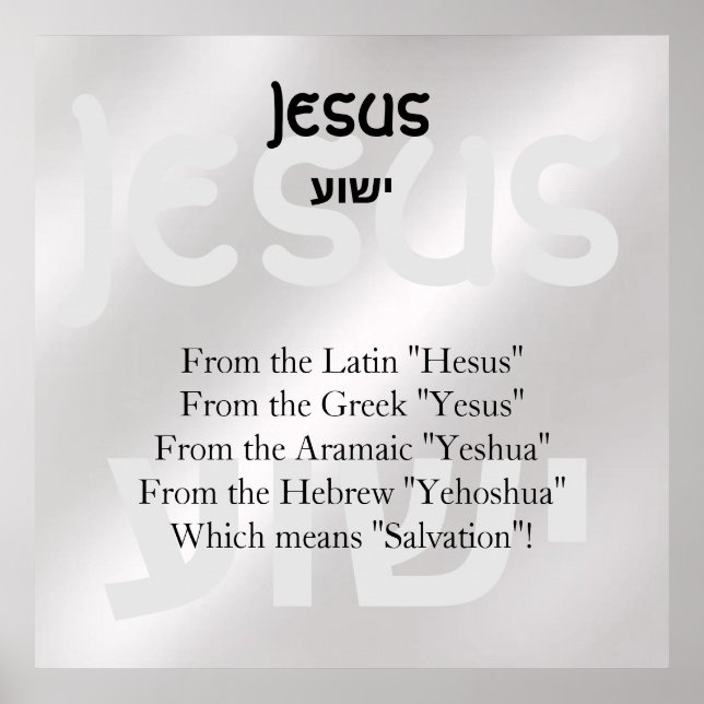 Jesus Poster (Front)