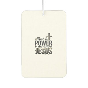 Jesus Power Religious Vintage Typography Shirt Car Air Freshener