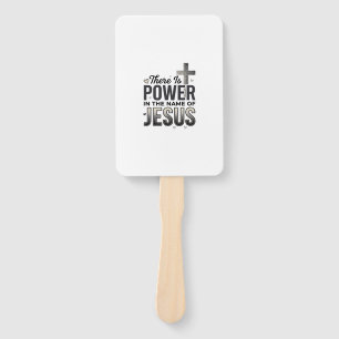 Jesus Power Religious Vintage Typography Shirt Hand Fan