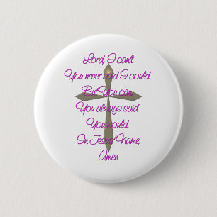 Jesus Prayer 6 Cm Round Badge