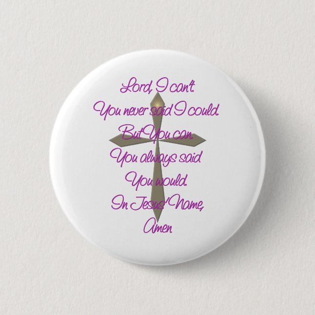Jesus Prayer 6 Cm Round Badge (Front)