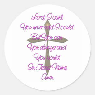 Jesus Prayer Classic Round Sticker