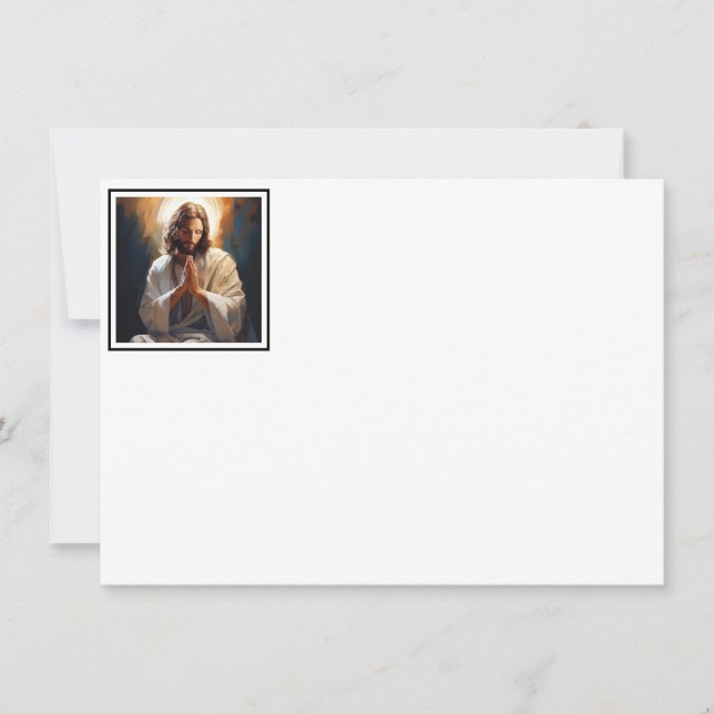 Jesus Prayer Flat Note Card  (Front)