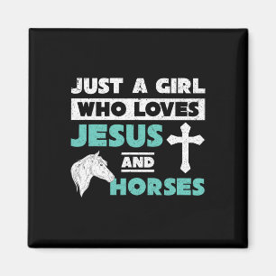 Jesus Prayer Horse Lover Girls Women Horse Rider C Magnet