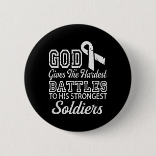 Jesus Prayer Lung Cancer Warrior Gift Lung Cancer  6 Cm Round Badge