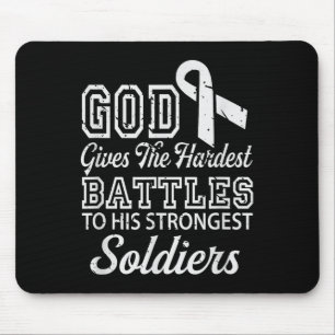 Jesus Prayer Lung Cancer Warrior Gift Lung Cancer Mouse Mat