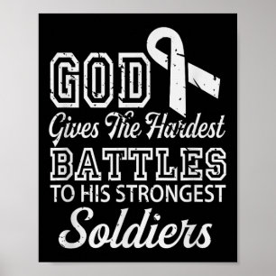 Jesus Prayer Lung Cancer Warrior Gift Lung Cancer  Poster