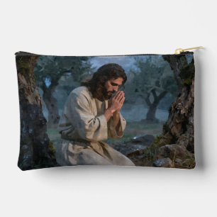 Jesus Praying Accessory Pouch