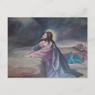 Jesus Praying at Gethsemane Postcard