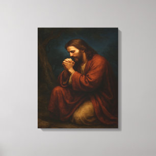 Jesus Praying in Gethsemane™ LDS Canvas Wall Art
