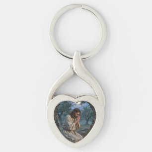 Jesus Praying Key Ring