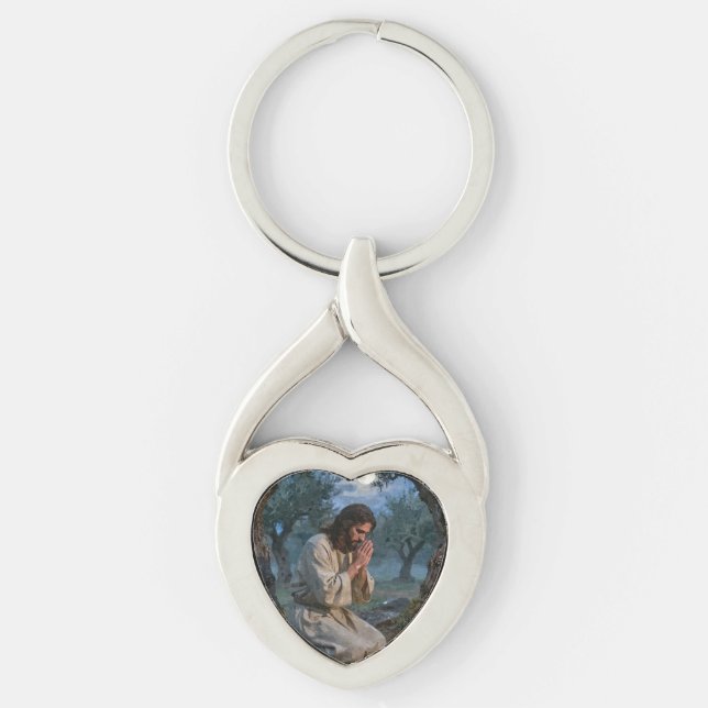 Jesus Praying Key Ring (Front)