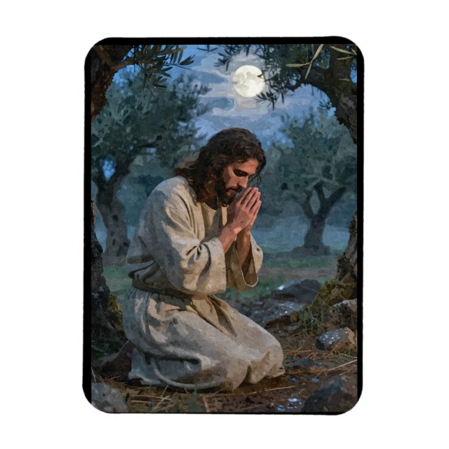 Jesus praying magnet (Vertical)