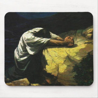Jesus Praying Mouse Mat