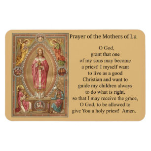 Jesus Priest Host Angels Prayer Magnet