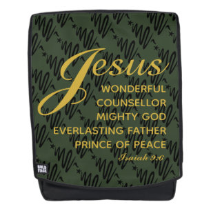 JESUS PRINCE OF PEACE Isaiah Christmas Scripture Backpack