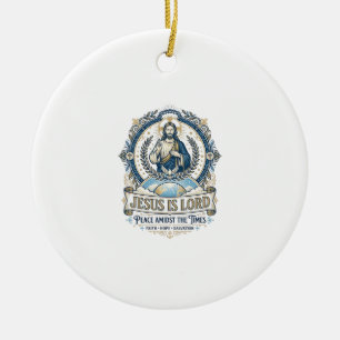 Jesus Prophecy Eschatology Vintage Shirt Christian Ceramic Tree Decoration