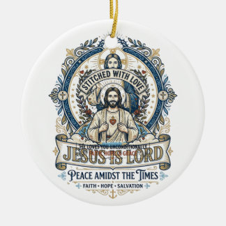 Jesus Prophecy Eschatology Vintage Shirt Christian Ceramic Tree Decoration