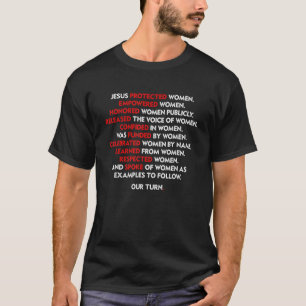 Jesus Protected Women Empowered Women Honoured Wom T-Shirt