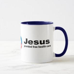 Jesus provided free healthcare mug