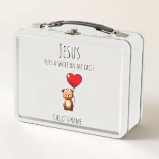 Jesus Puts A Smile On My Faith Customised Lunchbox