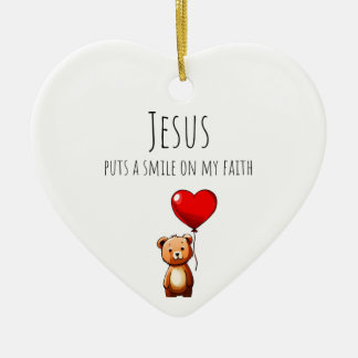 Jesus Puts A Smile On My Faith Customised Ornament