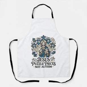 Jesus Puzzle Pieces Not Autism Jesus Puzzle Pieces Apron